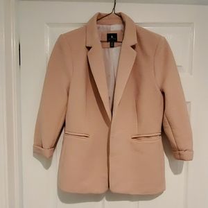 Jules & Leopold Pink Blush Open Blazer Jacket Sz M